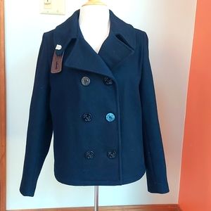 Women's Large Fidelity x Sperry Pea Coat NWOT